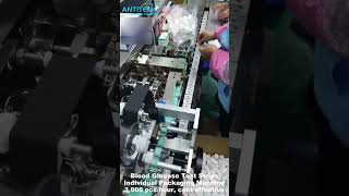 Strip Packing Machine For Diabetes Check Strips Manufacturing  Blood Glucose Test Strips Producing [upl. by Licko]