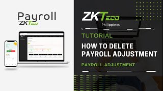 ZKPayroll  Payroll Adjustment  How to Delete [upl. by Ileana]