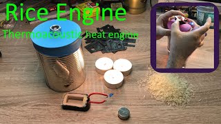 How to make a thermoacoustic engine with a linear generator  Rice engine [upl. by Annadal]