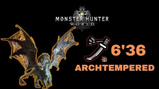 Monster Hunter World  ArchTempered Vaal Hazak Lonsgword 63655 [upl. by Dole]