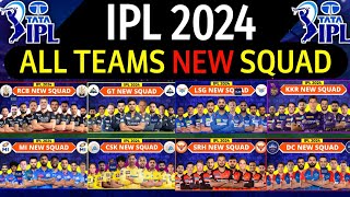 IPL 2024  All Team Squad  IPL Teams 2024 Players List  RCBCSKMIKKRSRHGTDCPBKSRRLSG [upl. by Gmur]