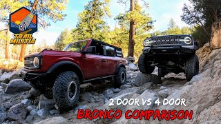 2 Door Bronco vs 4 Door Bronco Comparison at Holcomb Creek [upl. by Heurlin]