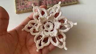 Está Flor de Crochê Irlandês você precisa tecer para seus Projetos 🧶 [upl. by Eldorado577]