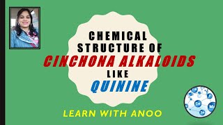 chemical structure of cinchona alkaloids like Qunine [upl. by Rebmeced]