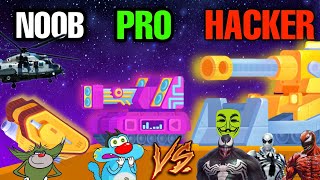 NOOB vs PRO vs HACKER in TANK STARS Game  Oggy And Jack Vs Venom Army  Daddy Gaming [upl. by Calypso]