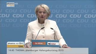 Bürgerschaftswahl in Bremen PK mit Angela Merkel und Elisabeth Motschmann am 11052015 [upl. by Aubin]