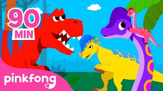 🦖LO MEJOR DE LO MEJOR🦖 Canciones y Cuentos de Dinosaurios para niños  Pinkfong en español [upl. by Nevaj999]