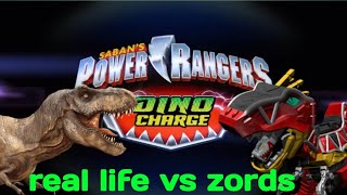 Power rangers dino charge zords in real life [upl. by Anerb]