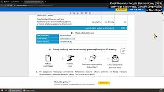 Podpis Elektroniczny Kwalifikowany QES w DocuSign®  certyfikat własny [upl. by Chas]