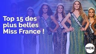 Top 15 des plus belles Miss France [upl. by Einnahc]