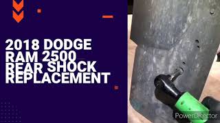 2018 Dodge Ram 2500 Rear Shock Replacement [upl. by Senaj]