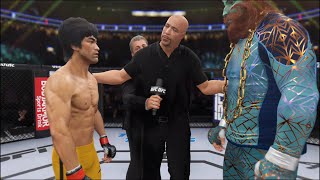 Bruce Lee vs Neptune King  EA Sports UFC 4  Epic Fight 🔥🐲 [upl. by Allicsirp]