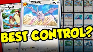 IS PIDGEOT  AERODACTYL THE BEST CONTROL DECK IN POKEMON TCG POCKET [upl. by Krissy]