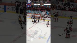 Hockey player mad nobody wants to fight him hockey hockeygame qc lnah shorts sports brawl [upl. by Artimid]