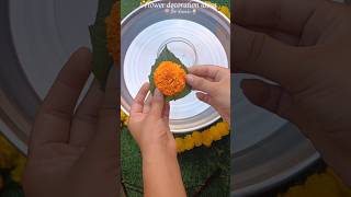 Diy flower decoration🪷✨️diy shorts diwali festival ytshorts trending shortsviral artshorts [upl. by Sabsay255]