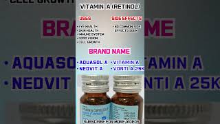 vitamin A deficiency  vitamin A uses  vitamin a  vitamin retinol [upl. by Meehsar]