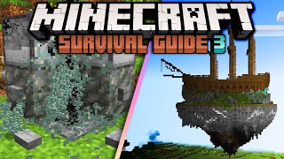 Island Progress amp Glow Lichen Farm ▫ Minecraft Survival Guide S3 ▫ Tutorial Lets Play Ep84 [upl. by Arten622]