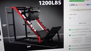 Temu 30649 Leg Press Machine Offer [upl. by Ahselak]