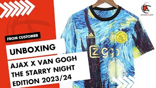 Ajax x Van Gogh The Starry Night Edition Jersey 202324 Review  Soccerdealshop [upl. by Stafani240]