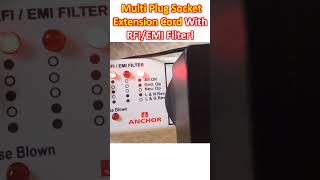 Multi Plug Socket Extension Cord With RFIEMI Filter [upl. by Clive97]