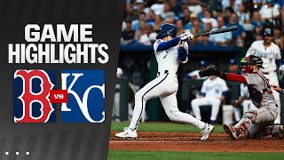 Red Sox vs Royals Game Highlights 8524  MLB Highlights [upl. by Elleinaj]