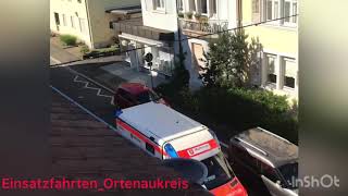 RTW 15831 Malteserhilfsdienst auf Einsatzfahrt in Gengenbach [upl. by Yesrej]