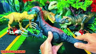 Metriacanthosaurus VS Therizinosaurus  Mattel Dinosaurs Toys  Stygimoloch  Albertosaurus [upl. by Nennarb269]