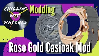 Need More Flashy The Rose Gold Casioak Mod [upl. by Sarkaria]