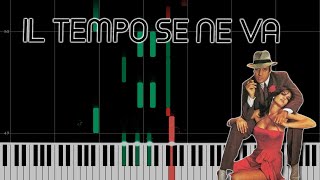 Adriano Celentano  IL TEMPO SE NE VA  FREE PIANO SHEETS [upl. by Aninaig]