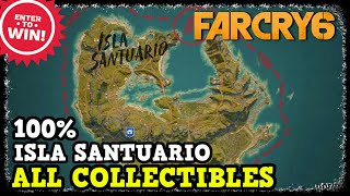 Far Cry 6 Isla Santuario All Collectibles Weapons  Gear  USB  Roosters  Criptograma  Idols [upl. by Arihsan193]