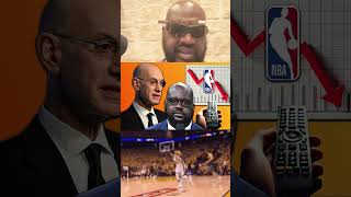 Adam Silver In Jeopardy  Analysis On Shaquille Oneals Plummeting NBA TV Ratings Take [upl. by Kabob]