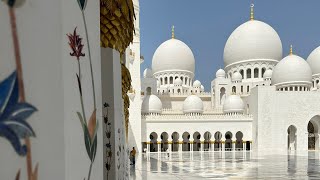 Abu Dhabi Sheikh Zayed Grand Mosque travel uae abudhabi persiangulf mosaic safe thingstodo [upl. by Winona]