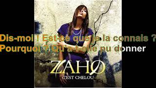 Zaho  Cest Chelou Paroles Audio HQ [upl. by Linnell]