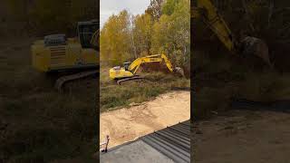 KOBELCO SK210 Moving Earth 20excavator fortheboys digging dirt kobelco [upl. by Ennoved]