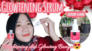 Review Glowtening Serum Scarlett Whitening  Night Skincare Routine [upl. by Akla687]