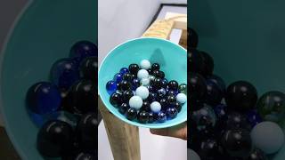 💙✨Blue amp White Crystal Marbles Amazing Race 🏁asmr satisfying marblerunasmr shorts [upl. by Teragram]