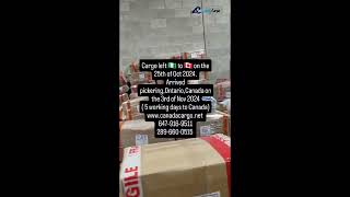 25th of October 2024 Nigeria to Canada Shipment Arrival [upl. by Stevy]