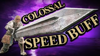 Elden Ring Colossal Swords Got A Colossal Speed Buff [upl. by Yelhsa]