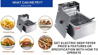 Commercial Deep Fryer price in India  Delhi Electric Fryer Price AS81 [upl. by Terese]