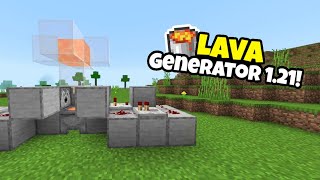 Minecraft Bedrock Lava Farm 121  Minecraft  BedrockPe  121 Lava Generator [upl. by Buna]