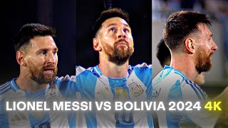 Lionel Messi vs Bolivia 2024 WC Qualifiers  RARE CLIPS ● SCENEPACK 4K With AE CC and TOPAZ [upl. by Eloken892]