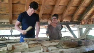 Guédelon Medieval Castle in Burgundy Making Tiles [upl. by Asihtal]