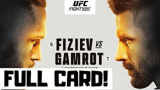 UFC Fight Night Fiziev vs Gamrot Predictions amp Full Card Betting Breakdown UFC Vegas 79 [upl. by Sral]