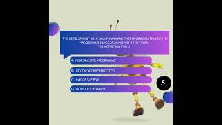 HACCP Level 3 Part 2 foodsafetyculture quiz trivia foodservice biology [upl. by Aisul174]