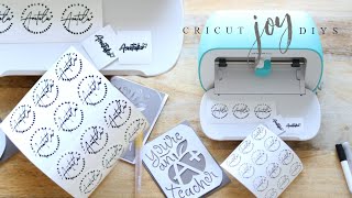 CRICUT JOY TUTORIALDIY LABELS amp CARD MARKING [upl. by Alad989]