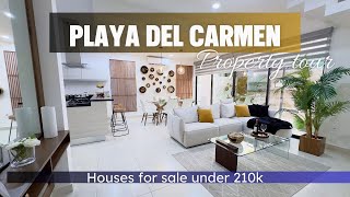 Houses for sale for less than 210k in Playa del Carmen‼️ [upl. by Cowie]