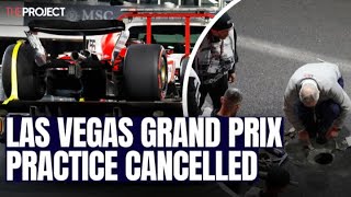 Las Vegas GP Practice Cancelled After 9 Minutes Due To Track Fault [upl. by Eikcaj850]