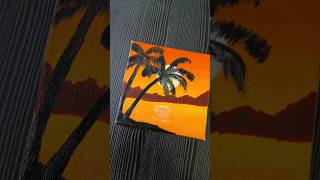 Sunset painting 🖼 🌇  Acrylic Colour Painting art sunsetacrylicpainting shorts youtubeshorts [upl. by Wira395]