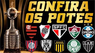 LIBERTADORES 2024  CONFIRA OS POTES DO SORTEIO [upl. by Chanda]