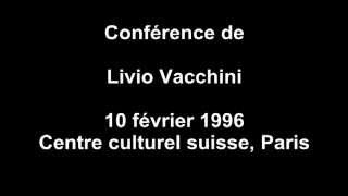 Conférence architecture  Livio Vacchini  10021996 [upl. by Inaffets299]